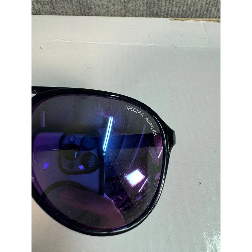 Bolle 315 Acrylex Sunglasses Black Frame Spectra Acrylex Lens Vintage Aviator